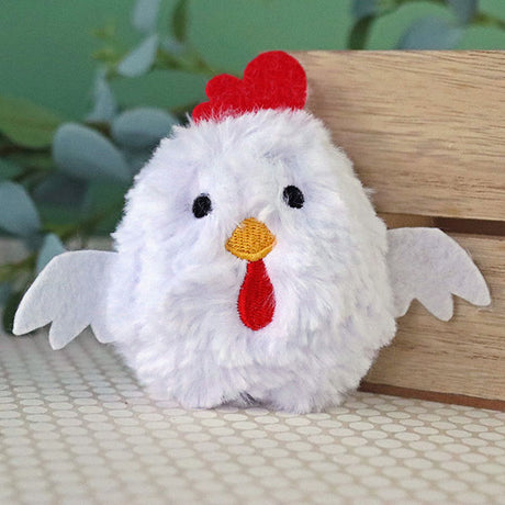 Fluffy Chicken Barnyard Buddy (In-the-Hoop)