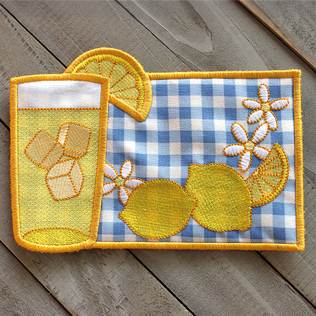 Fresh Squeezed Mug Rug (In-the-Hoop)