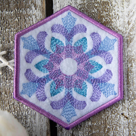 Color Theory Snowflake 1 Coaster (In-the-Hoop)