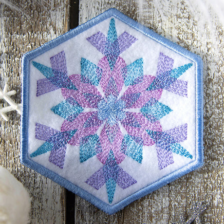 Color Theory Snowflake 4 Coaster (In-the-Hoop)