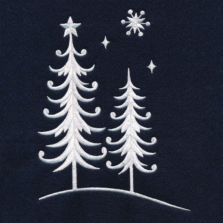 Winter Forest Deer Border Set