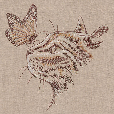 Purr-fectly Poised Monarch & Kitten