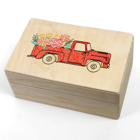 Retro Truck and Blooms (Cardstock)