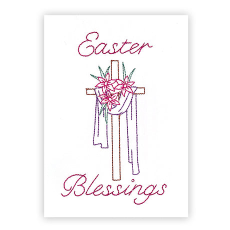 Easter Blessings Cross (Cardstock)
