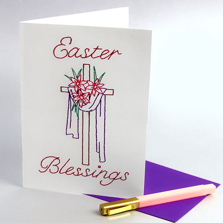 Easter Blessings Cross (Cardstock)