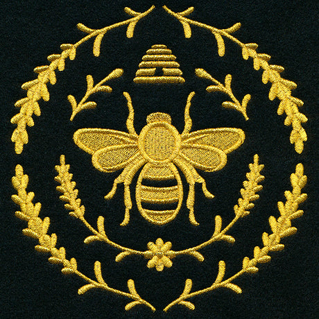 Gilded Honeybee Crest