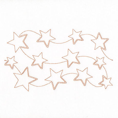 Americana Stars (Edge-to-Edge Quilting)