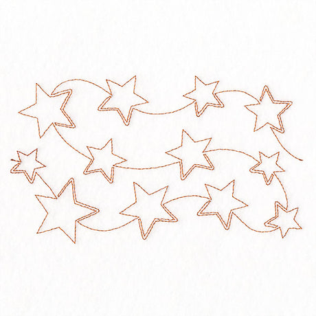 Americana Stars (Edge-to-Edge Quilting)