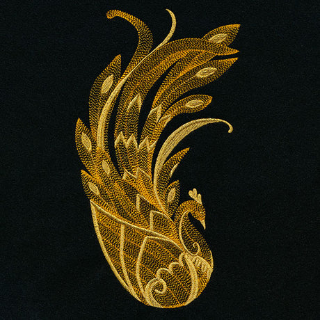 Gilded & Elegant Baroque Peacock