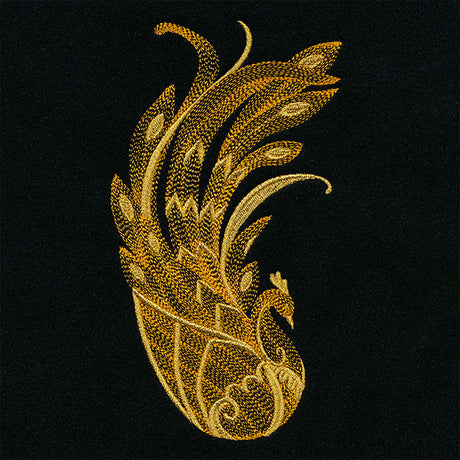 Gilded & Elegant Baroque Peacock