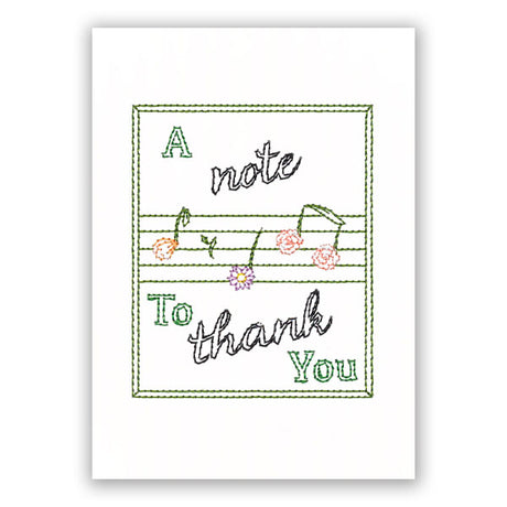 A Note to Thank You (Cardstock)