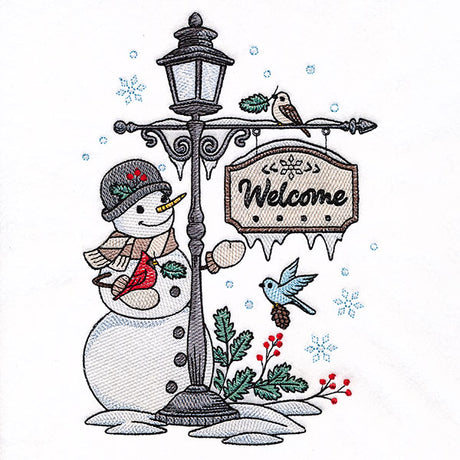 Welcome Winter Lamppost
