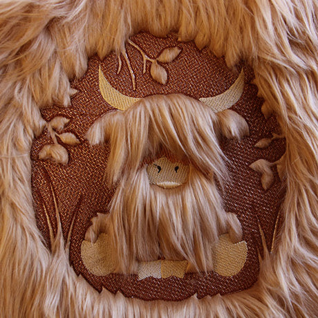 Highland Cow Silhouette (Embossed)