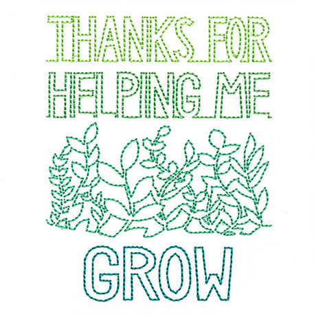 Helping Me Grow (Cardstock)