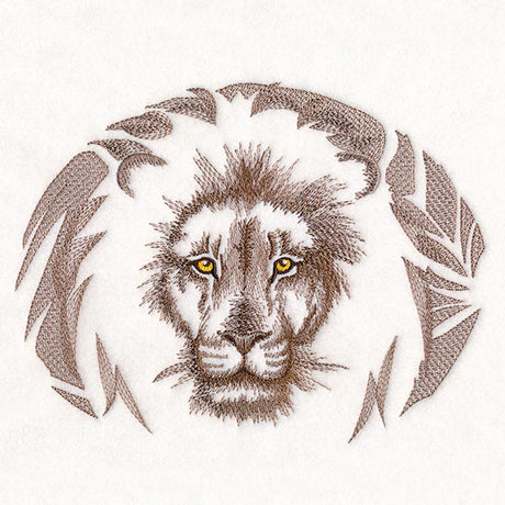 Majestic Lion (Embossed)