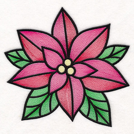 Stained Glass Christmas Accents - Poinsettia