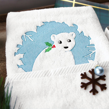 Magical Christmas Creatures - Polar Bear (Embossed)