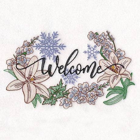 Winter Welcome with Flowers