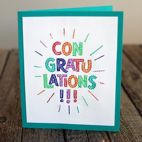 Celebrations & Congratulations - Congrats (Cardstock)