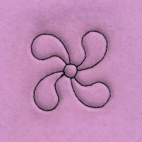 Circle & Texture Quilting - Narrow Corner (Double Run)