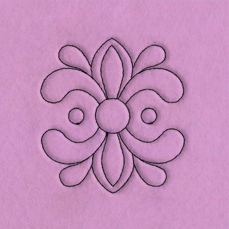 Circle & Texture Quilting - Wide Corner (Double Run)