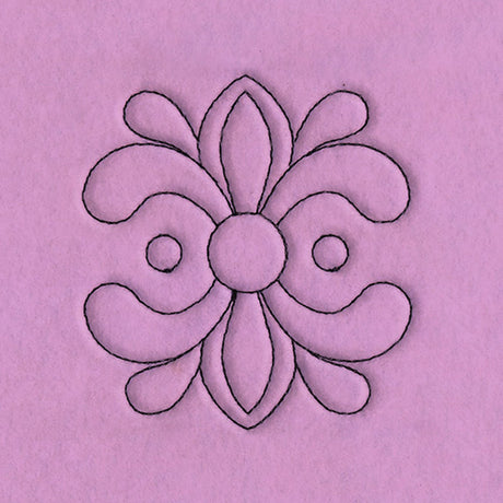 Circle & Texture Quilting - Wide Corner (Double Run)