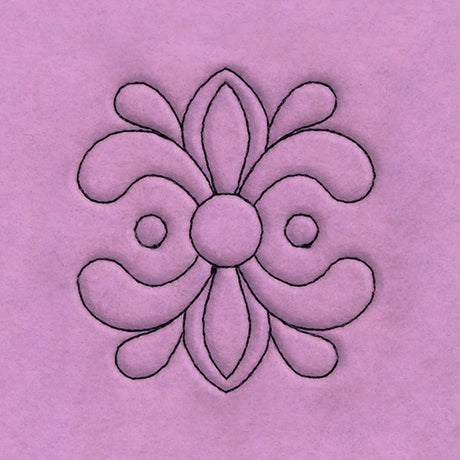 Circle & Texture Quilting - Wide Corner (Double Run)