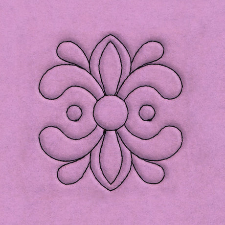 Circle & Texture Quilting - Wide Corner (Double Run)