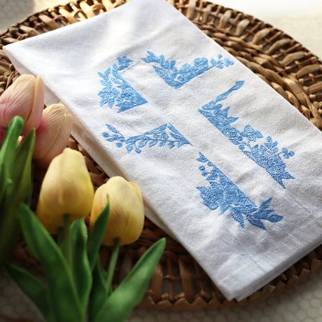 Cross in Flowers (Embossed)