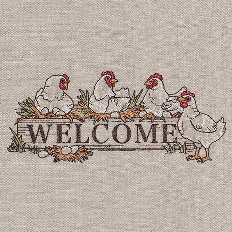 Welcome Chicken Sign