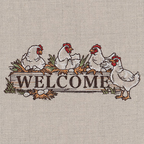 Welcome Chicken Sign
