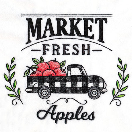 Market Fresh Retro Truck - Apples