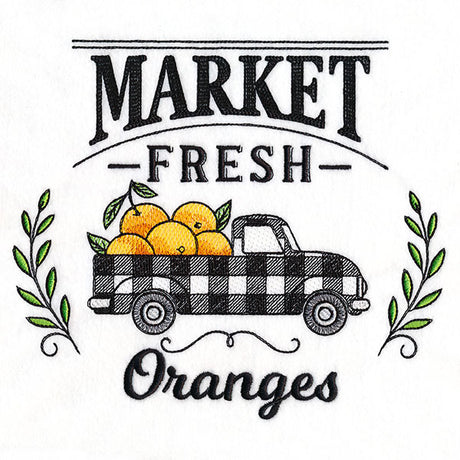 Market Fresh Retro Truck - Oranges