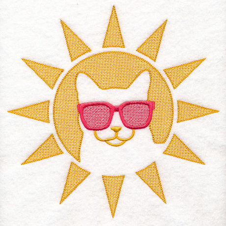 Cool Cat in the Sun (Embossed)