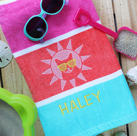 Cool Cat in the Sun (Embossed)