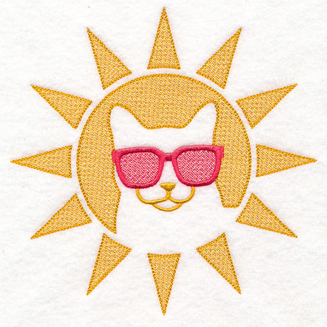 Cool Cat in the Sun (Embossed)