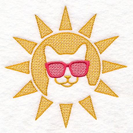 Cool Cat in the Sun (Embossed)
