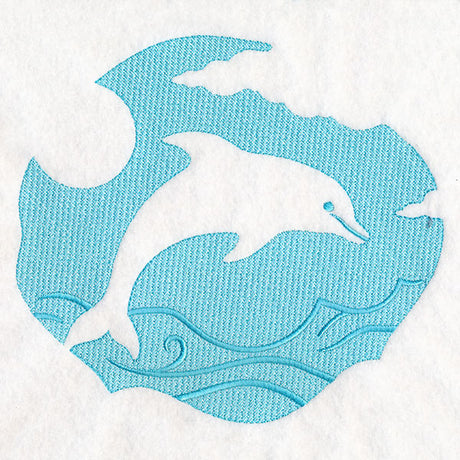 Summer Escape Dolphin (Embossed)