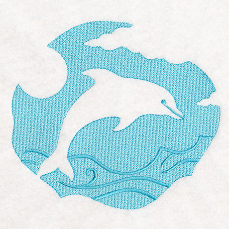 Summer Escape Dolphin (Embossed)