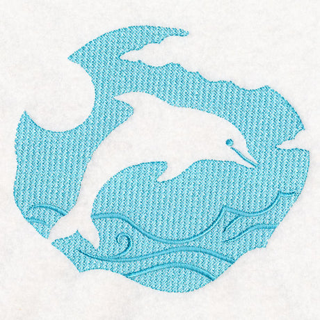Summer Escape Dolphin (Embossed)