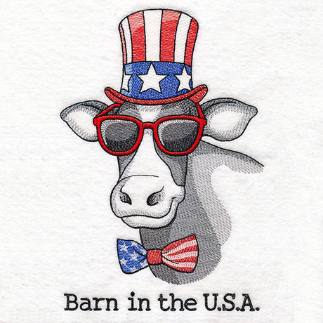 Barn in the USA Cow