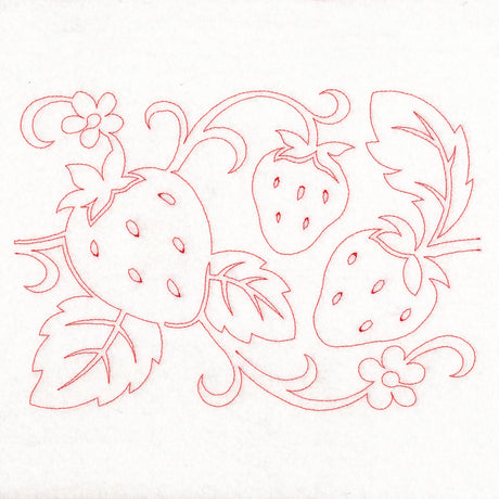 Simply Summer - Strawberries (Edge-to-Edge Quilting)