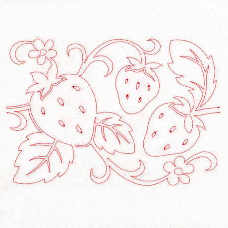 Simply Summer - Strawberries (Edge-to-Edge Quilting)