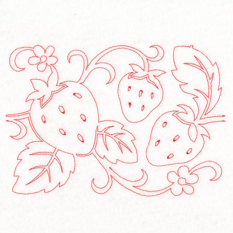 Simply Summer - Strawberries (Edge-to-Edge Quilting)