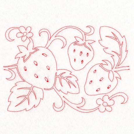 Simply Summer - Strawberries (Edge-to-Edge Quilting)