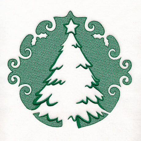 Merry Christmas Tree (Embossed)