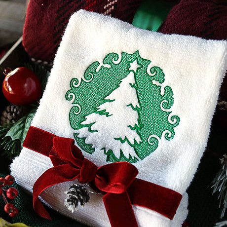Merry Christmas Tree (Embossed)