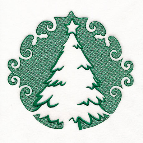 Merry Christmas Tree (Embossed)