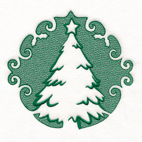 Merry Christmas Tree (Embossed)