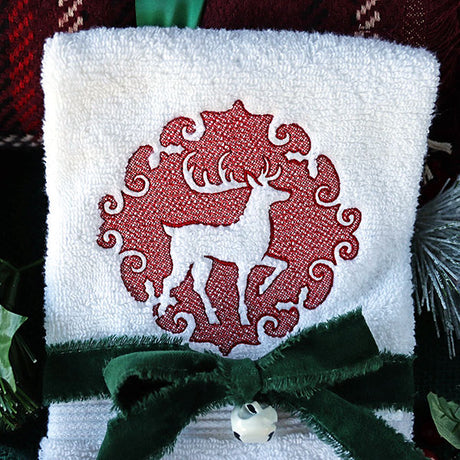 Prancing Reindeer (Embossed)